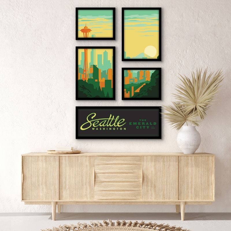 Americanflat Seattle Andy Gregg 5 Piece Grid Wall Art Room Decor Set - Vintage Modern Home Decor Wall Prints, 2 of 6