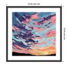 Kate and Laurel Framed Art Sunset Study by Emily Kenney, 25x25, Stylish Black Narrow - 2 of 4