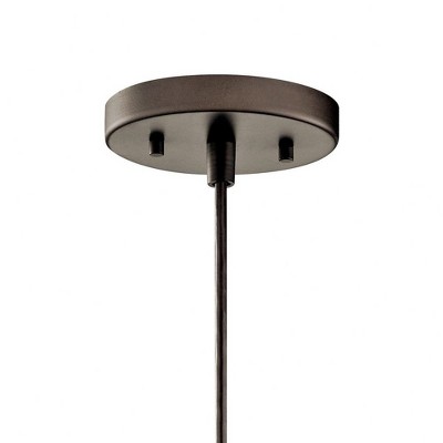 Avery Olde Bronze 9.75" Mini Pendant Light with Clear Glass