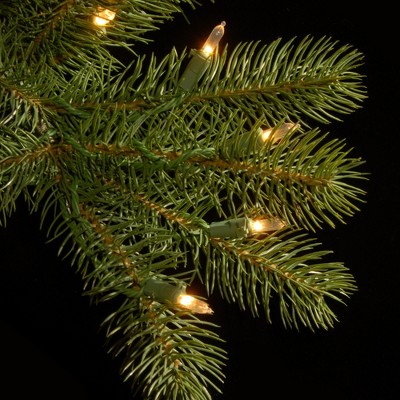 9-Foot Slim Douglas Fir Artificial Christmas Tree with Dual Color LED Lights