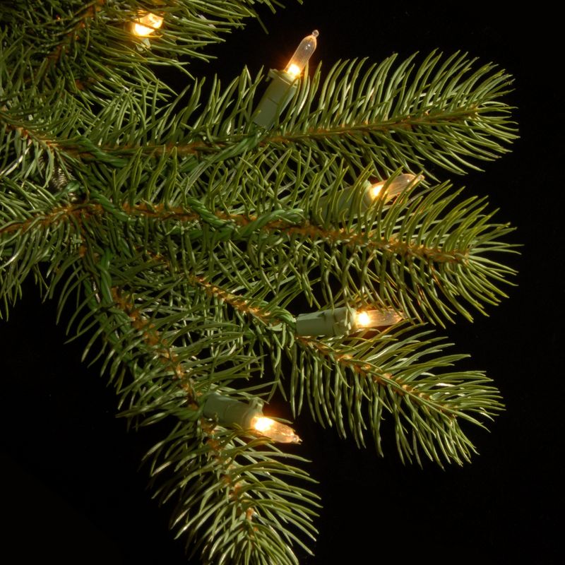 National Tree Company 4.5 ft Pre-Lit 'Feel Real' Artificial Full Downswept Christmas Tree, Green, Douglas Fir, Dual Color LED Lights, PowerConnect, 5 of 8