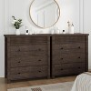 GAOMON 3 Drawer Dresser for Bedroom Nightstand, Wooden Chest of Drawers, Fluted End Table, Storage Organizer - 4 of 4
