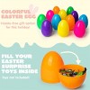 JOYIN 12 Packs 7" Jumbo Plastic Bright Solid Easter Eggs Assorted Colors for Filling Treats, Easter Theme Party Favor, Easter Eggs Hunt - 2 of 4