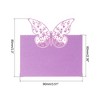 Unique Bargains Hollow Butterfly Cut Design Favor Decor Table Name Place Cards 50 Pcs - 2 of 4