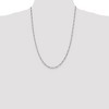 Black Bow Jewelry 2.8mm Sterling Silver, Solid Figaro Chain Necklace - 2 of 4