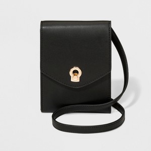 Wallet On A String Crossbody Bag - A New Day Midnight Black, Women