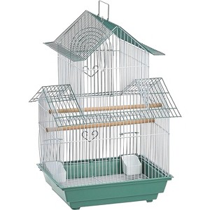 Prevue Pet Products SP1720-1 Shanghai Parakeet Cage, Yellow and White - 1 of 4