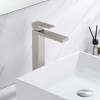 SUMERAIN Vessel Sink Faucet Brushed Nickel, SUS 304 Lead-free Single Hole Vanity Basin Faucet - 2 of 4