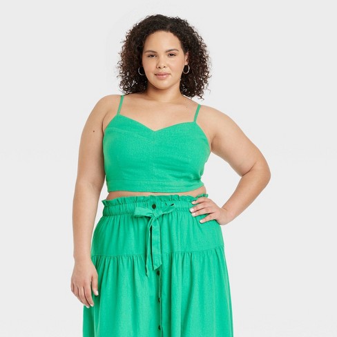 Women's Bra Tank Top - Universal Thread™ Green Xxl : Target