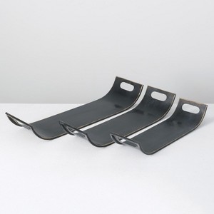 Sullivans Set Of 3 Metal Tray Containers 5"H, 4.5"H & 4"H Black - 1 of 4