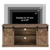 Aukfa 58" Farmhouse TV Stand with Sliding Barn Doors & Storage for 65" TVs - 4 of 4
