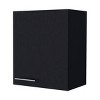 FURNIinspire Utility Storage Cabinets Wall Cabinet, Modern Small Storage Cabinet With Shelves, Door For Kitchen, Bathroom, Black, 13.1"*19.7"*23.6" - 2 of 4
