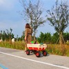SKRAN Outdoor Sport Wagon All Terrain Pulling Pull-Along Wagons w/Wood Railing Air Tires Big Foot Panel Wagon w/Removable Wooden Side Panels - 4 of 4