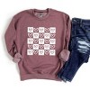 Simply Sage Market Women's Graphic Sweatshirt Heart Checkerboard - 3 of 4