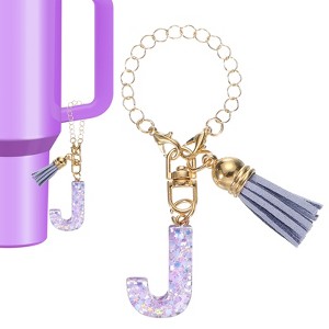 Unique Bargains Resin Lightweight Decorative Sparkling Purple Sequins Tumbler Cup Charm - 1 of 4