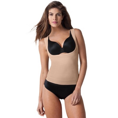 Secret Solutions Women's Plus Size Power Shaper Firm Control Wear-Your-Own-Bra Shaper Tank