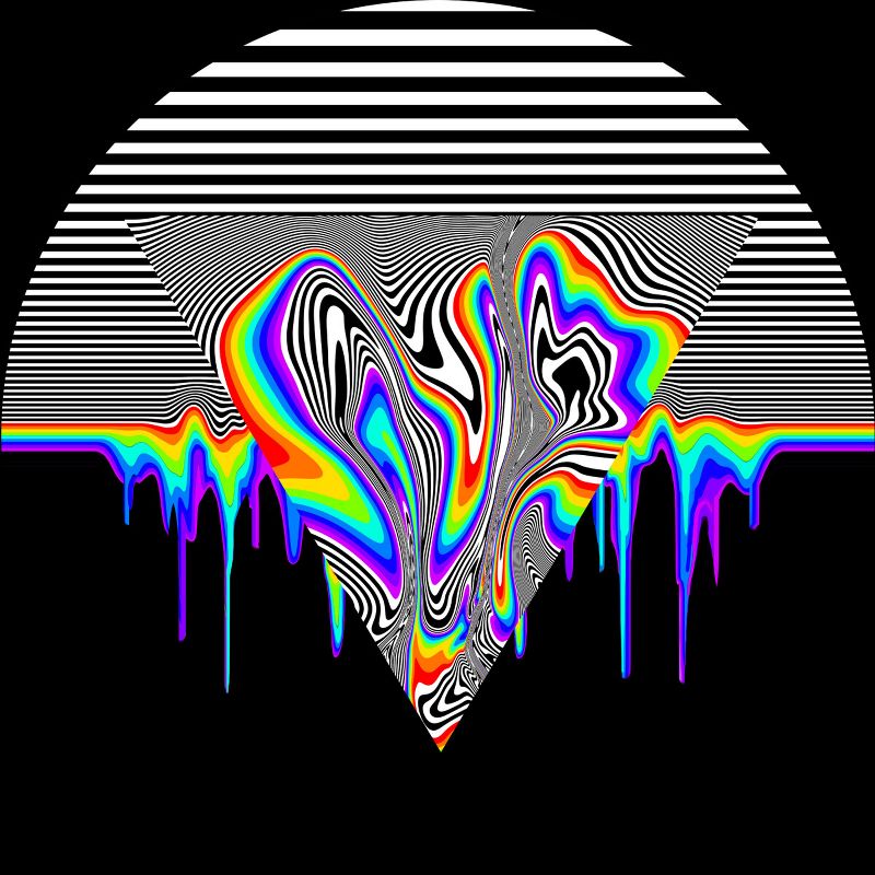 Adult Design By Humans Rainbow Deconstruct Melt By EranFowler Tank Top, 2 of 3
