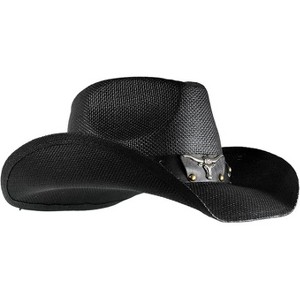 grinderPUNCH Western Outback Cowboy Hat Men's Women's Style Classic Straw Western Cowgirl Hat - 1 of 4