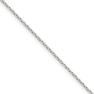Black Bow Jewelry 1mm, Sterling Silver Solid Round Box Chain Necklace - 1 of 4