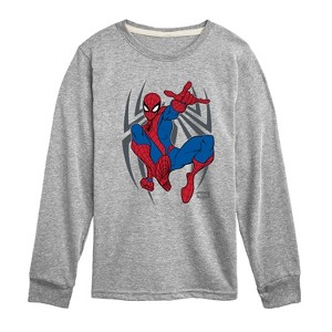 Boys' - Marvel - Spider-Man Long Sleeve Graphic T-Shirt - 1 of 3