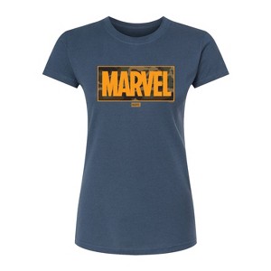 Women's - Marvel - Camo Logo Fitted Graphic T-Shirt - 1 of 2