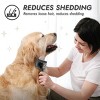 KONG Non-Slip Grip Self-Cleaning Large Slicker Dog Grooming Brush - 3 of 4