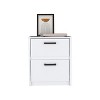Sapphtopaz Modern Nightstand with 2 Huge Drawers Simple Night Stand with Metal Handles Rectangle Bedside Table for Bedroom, Living Room - 4 of 4