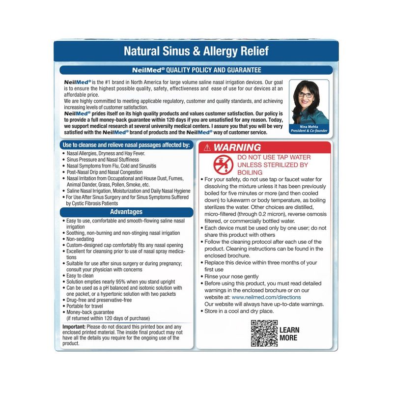 NeilMed Pharmaceuticals Original Sinus Rinse Kit Packets - 50ct, 3 of 8