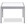 Lirago 3-Piece Kids Table and Chairs Set Children Activity Table Toddler Furniture Set Dry Erase Table with Two Chairs Gray - 3 of 4
