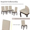 Set of 4 Upholstered Dining Chairs with Nailhead Trim and Curved Legs,Solid Wood Frame for Dining Room or Kitchen-The Pop Home - 2 of 4