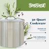 Bayou Classic 30 Quart / 7.5 Gallon Stainless Steel Kitchen Restaurant Malt Beer Brew Kettle Gumbo Soup Stock Pot with Lid, Mirror Satin - 3 of 4