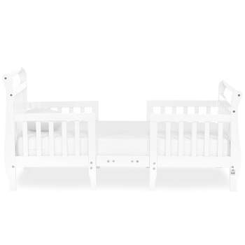 Dream On Me JPMA Certified Emma 3-in-1 Convertible Toddler Bed, White