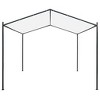 vidaXL Gazebo 9.8'x9.8'x8.5' White 0.6 oz/ftÂ² - 3 of 4