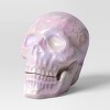 10" Large Plated Skull Halloween Decorative Prop - Hyde and EEK! Boutique™ - 3 of 3