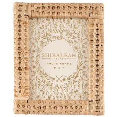 Shiraleah Portofino Woven 5x7 Picture Frame, Natural