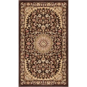 Well Woven Sultan Medallion Oriental Persian Floral Formal Traditional Modern Classic Thick Soft Area Rug - 1 of 4