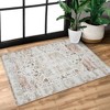 Vintage Rug Soft Oriental Floral Printed Carpet Washable Rug Living Room Bedroom Rug - 3 of 4