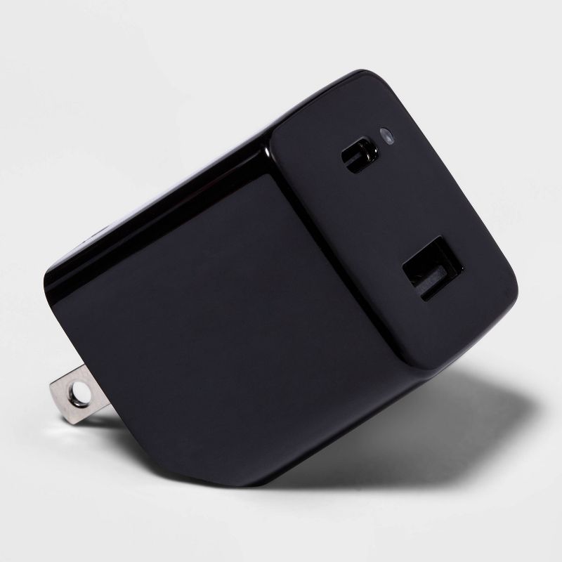 2-Port 20W USB-A and USB-C Wall Charger - heyday™, 3 of 5