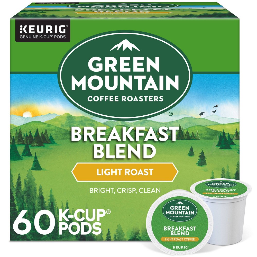 Photos - Coffee Green Mountain  Breakfast Blend  Pods - Light Roast - 60ct