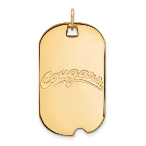 Black Bow Jewelry 10k Yellow Gold Washington State Cougars NCAA Large Pendant - 1 of 3