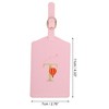 Unique Bargains Letter Luggage Tag Pink 1 Pc - 2 of 4