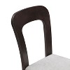 PAGED Ergonomic Comfort Dining Chairs Set of 2 Upholstered Dining Room Chairs with Solid Rubber Wood Legs for Dining Room, Kitchen - 3 of 4