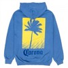 Mens Corona Extra Beach Palm Front and Back Print Pullover Hoodie - 3 of 4