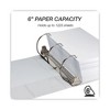Samsill Nonstick D-Ring View Binder, 3 Rings, 6" Capacity, 11 x 8.5, White - 2 of 4