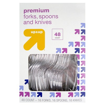 Premium Plastic Forks Spoons and Knives - 48ct - up & up™