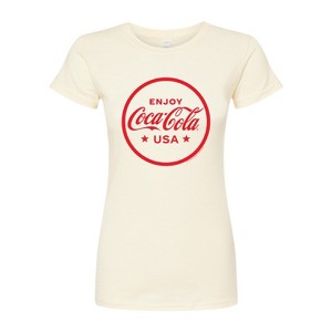 Women's - Coca-Cola - Enjoy Coca Cola USA Fitted Graphic T-Shirt - 1 of 3