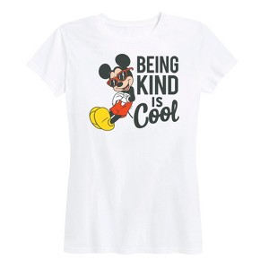 Women's - Disney - Mickey Kind Is Cool Short Sleeve Graphic T-Shirt - 1 of 4