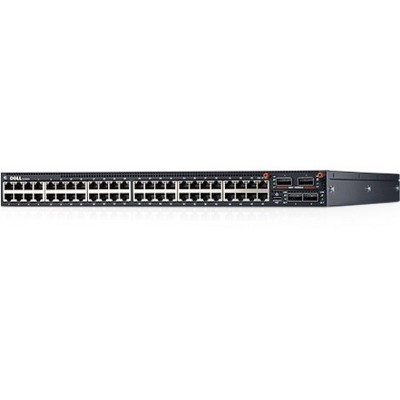 Dell N4064F Layer 3 Switch - Manageable - 3 Layer Supported - Modular - Twisted Pair, Optical Fiber - 1U High - Rack-mountable