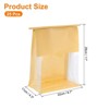 Unique Bargains Greaseproof Clear Windows Iron Tie Tab Lock Gift Bags 25 Pcs - 2 of 3
