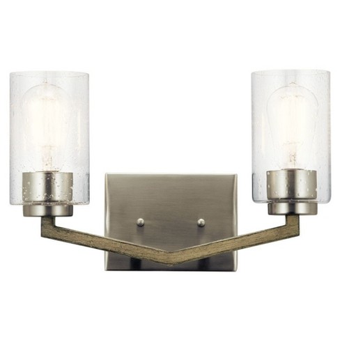 Deryn™ 14.5" 2 Light Vanity Light Distressed Antique Grey - image 1 of 3